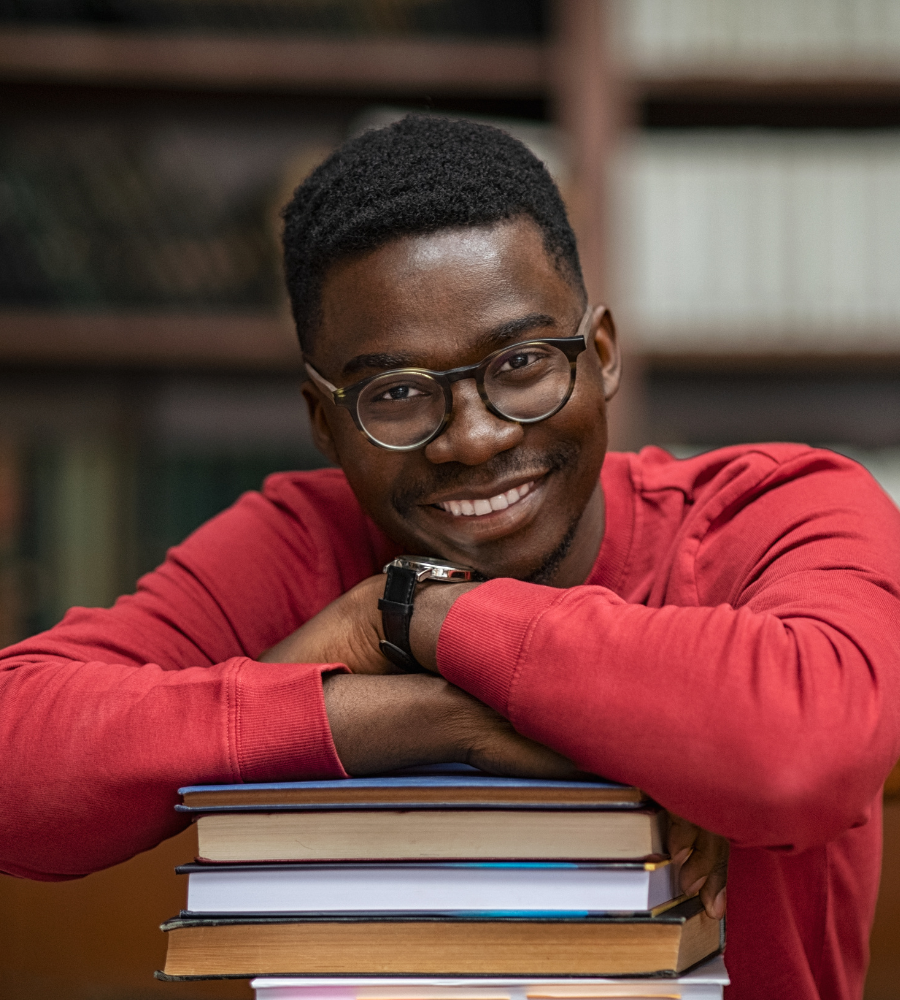 student smiling